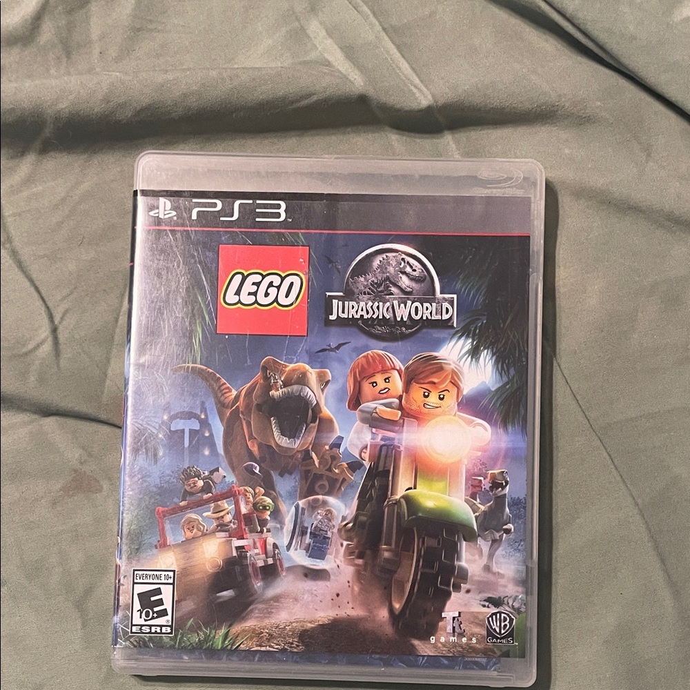 LEGO Jurassic World PS3 Game with Red and Green Accents